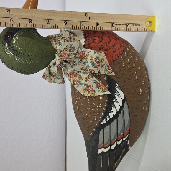 Vintage Stuffed Mallard Duck Doorstop Handmade - Picture 8 of 11
